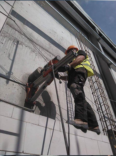 cięcie i wiercenie w betonie